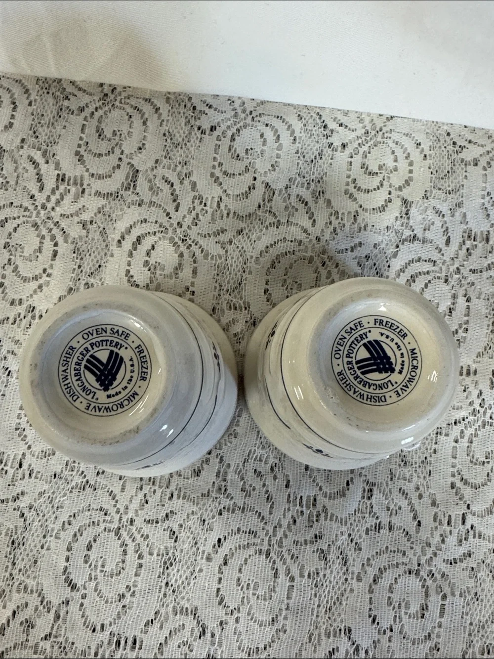 Longaberger Blue Traditional Votive- Set of 2